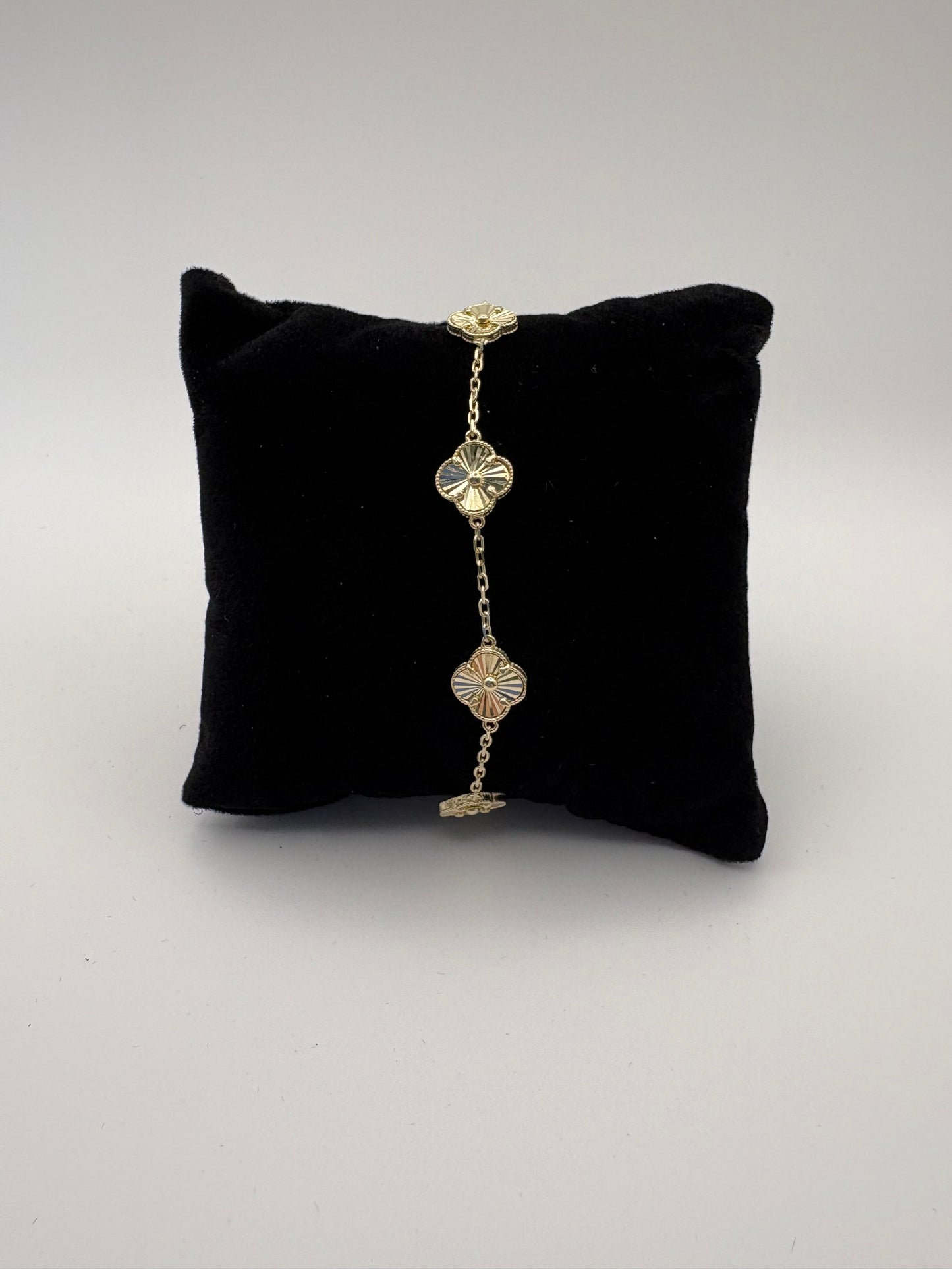 10k five clover bracelet small size7