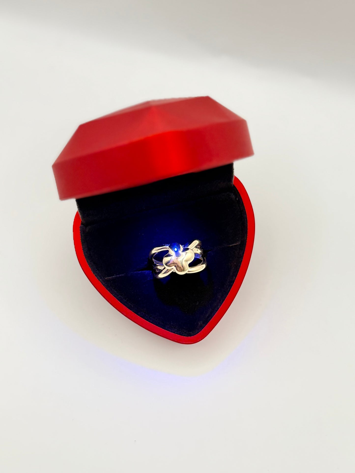 flat flower ring 10k
