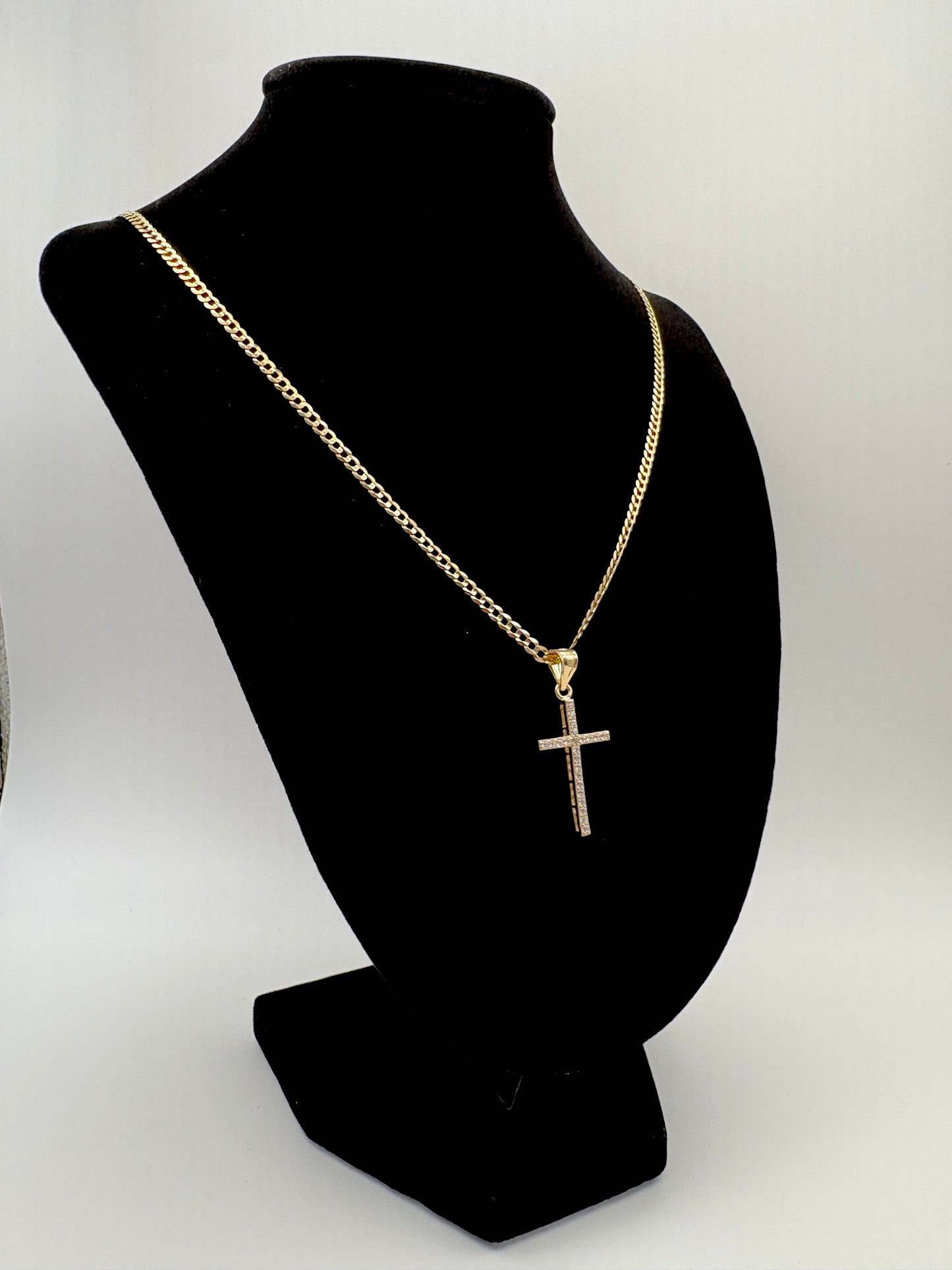 Gold Cross small pendant 10k