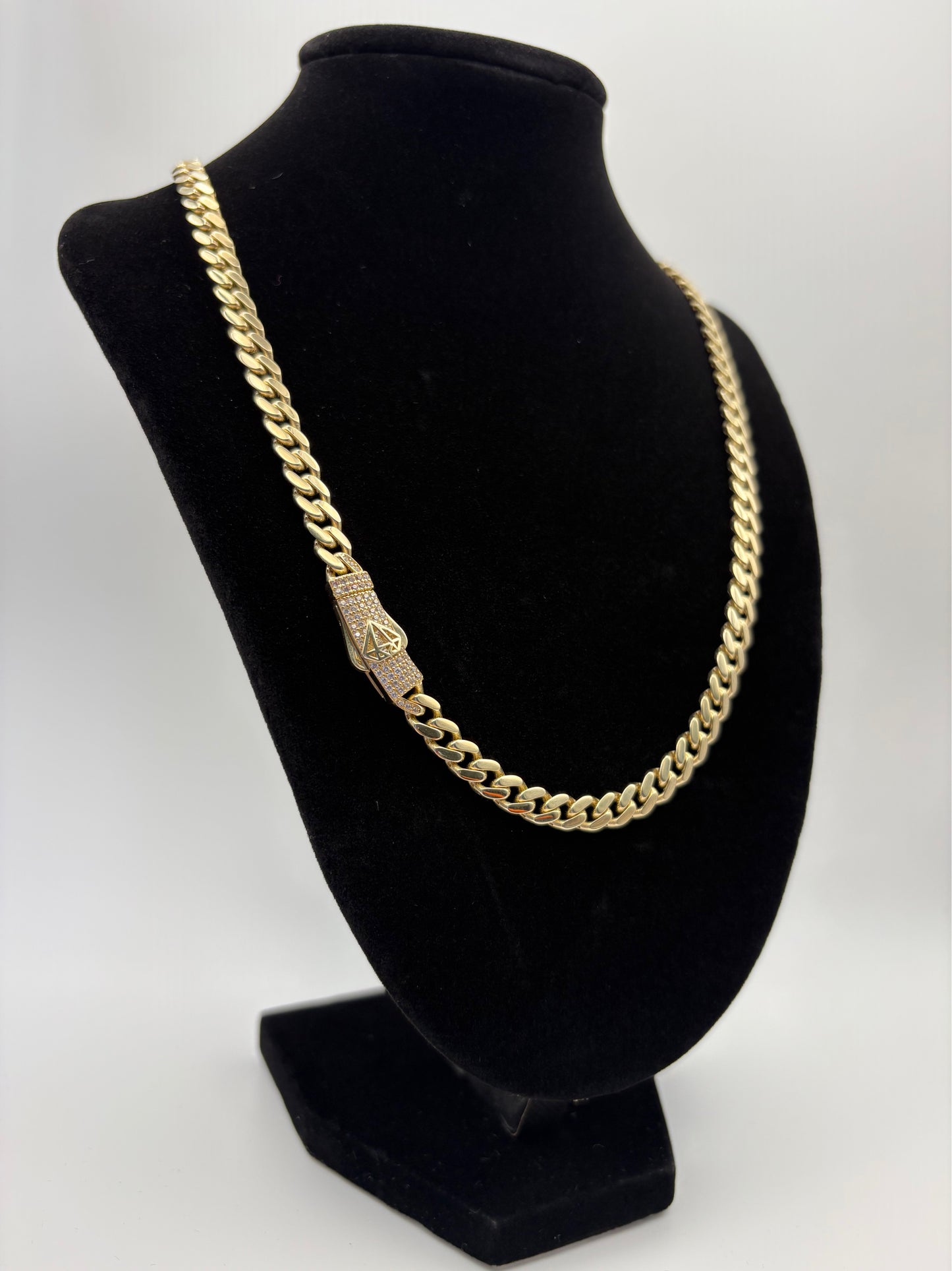 Gold Monaco Chain 18”x6mm 10k