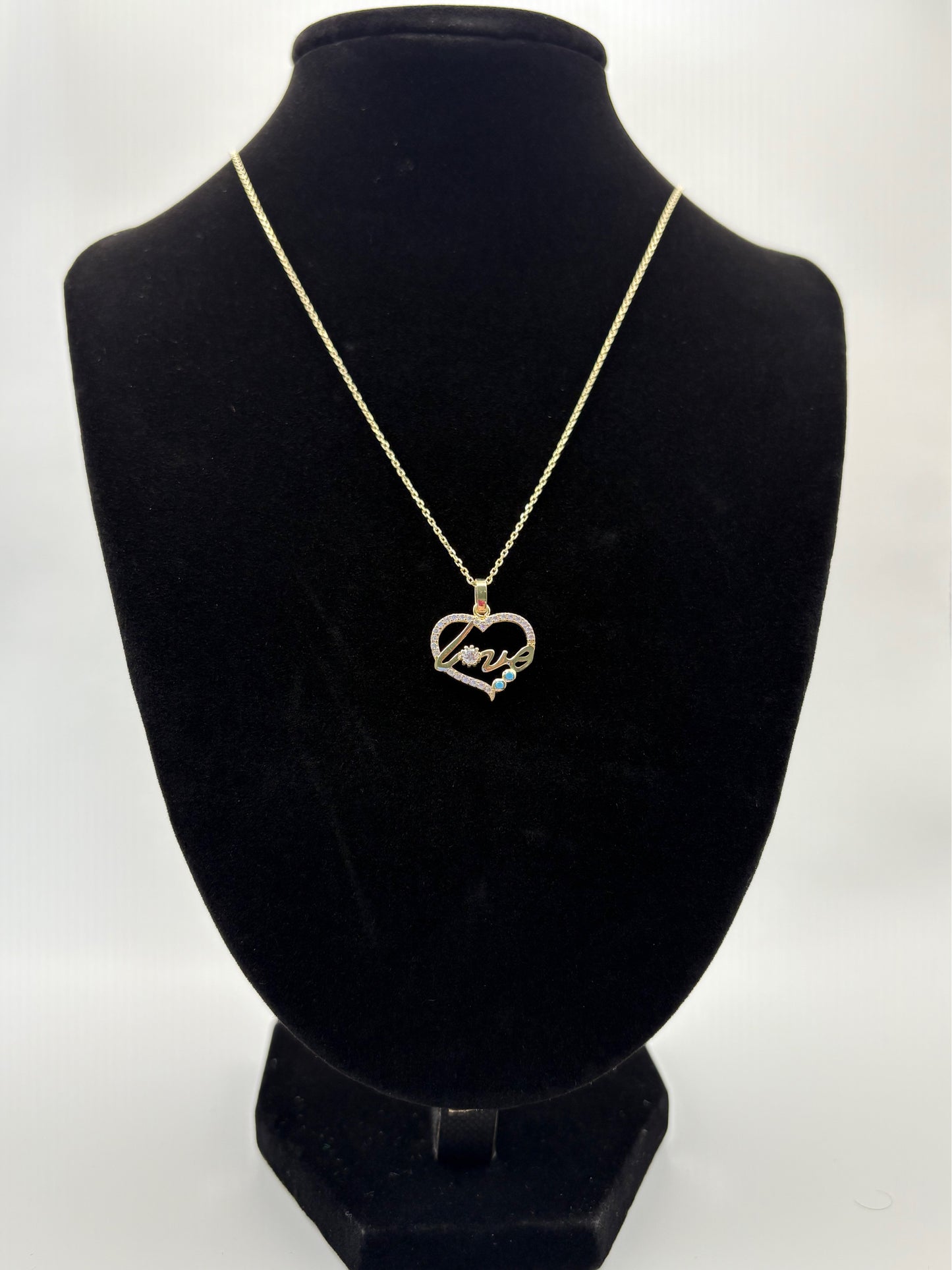10k Fancy Chain /Heart Love