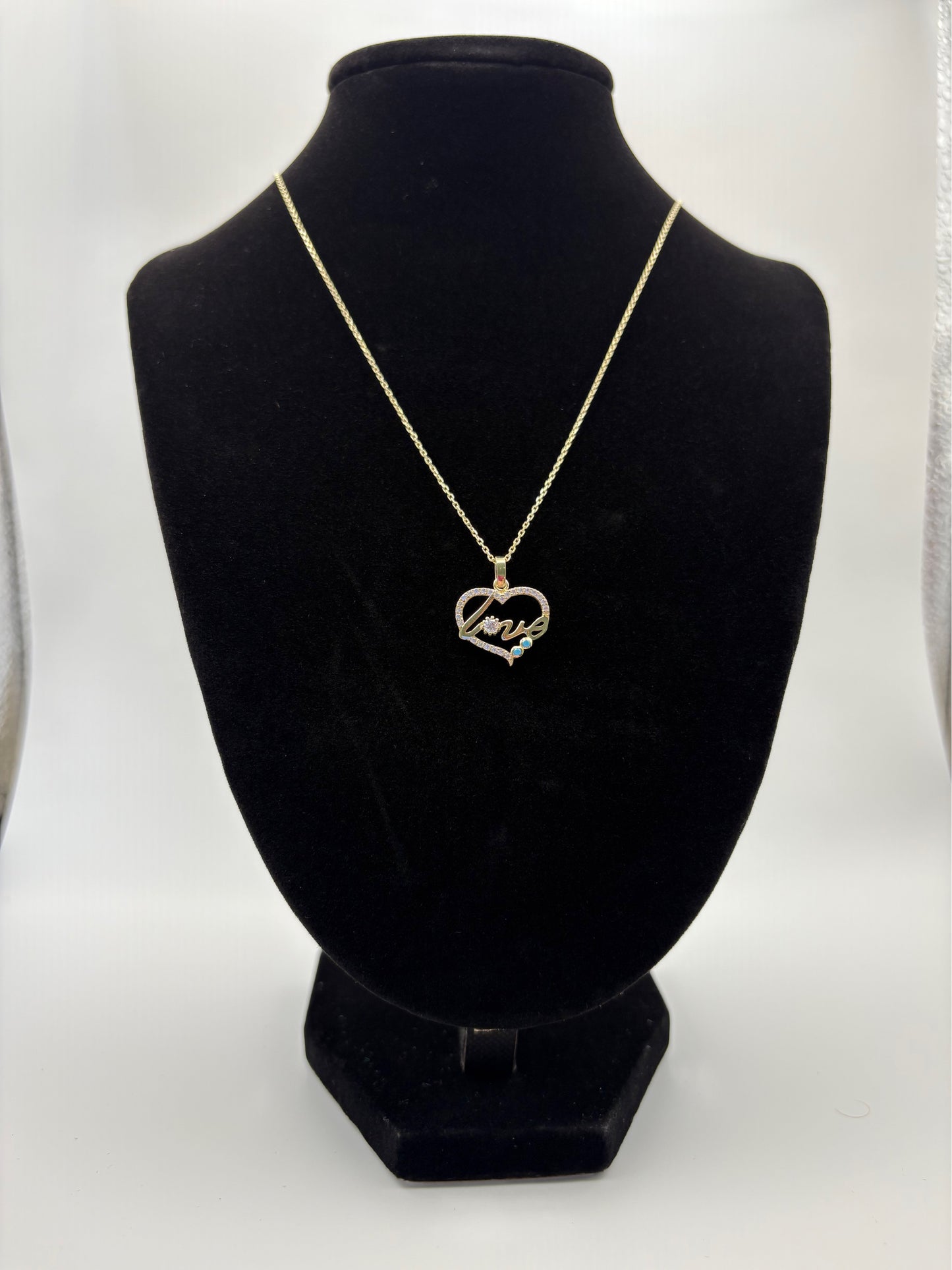 10k Fancy Chain /Heart Love