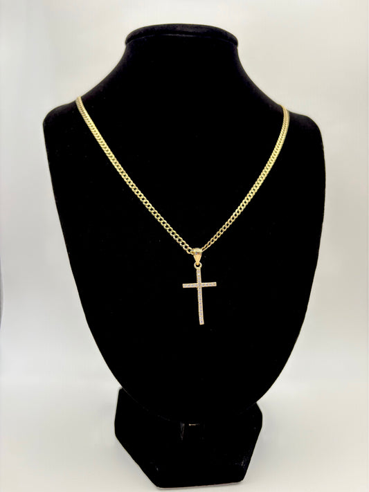 Gold Cross small pendant 10k