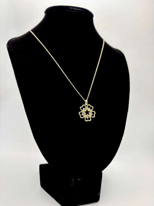 10k Heart & Stars fancy chain