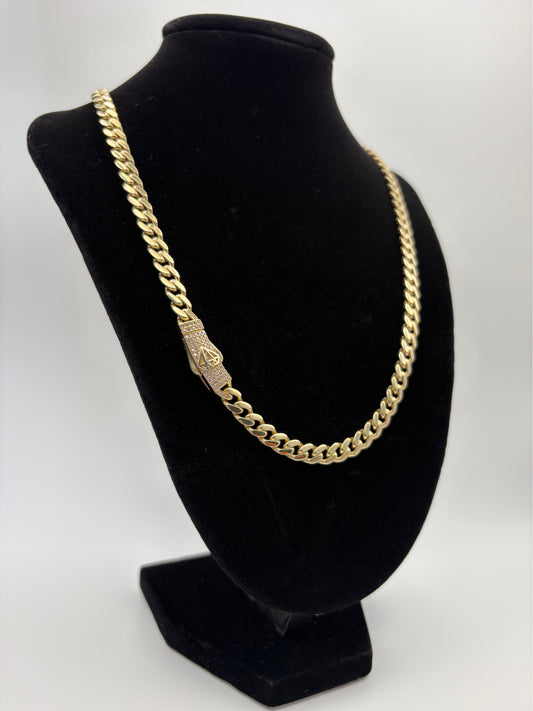 Gold Monaco Chain 18”x6mm  10k