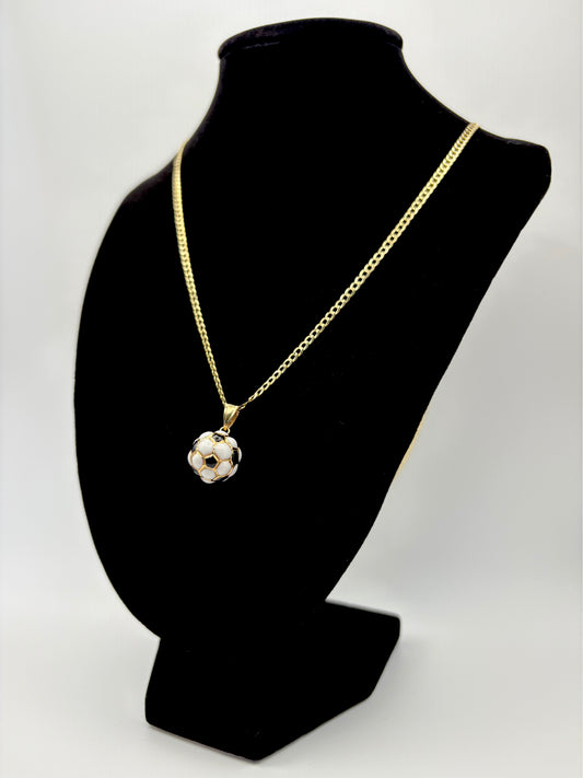 Soccer ball pendant 10k