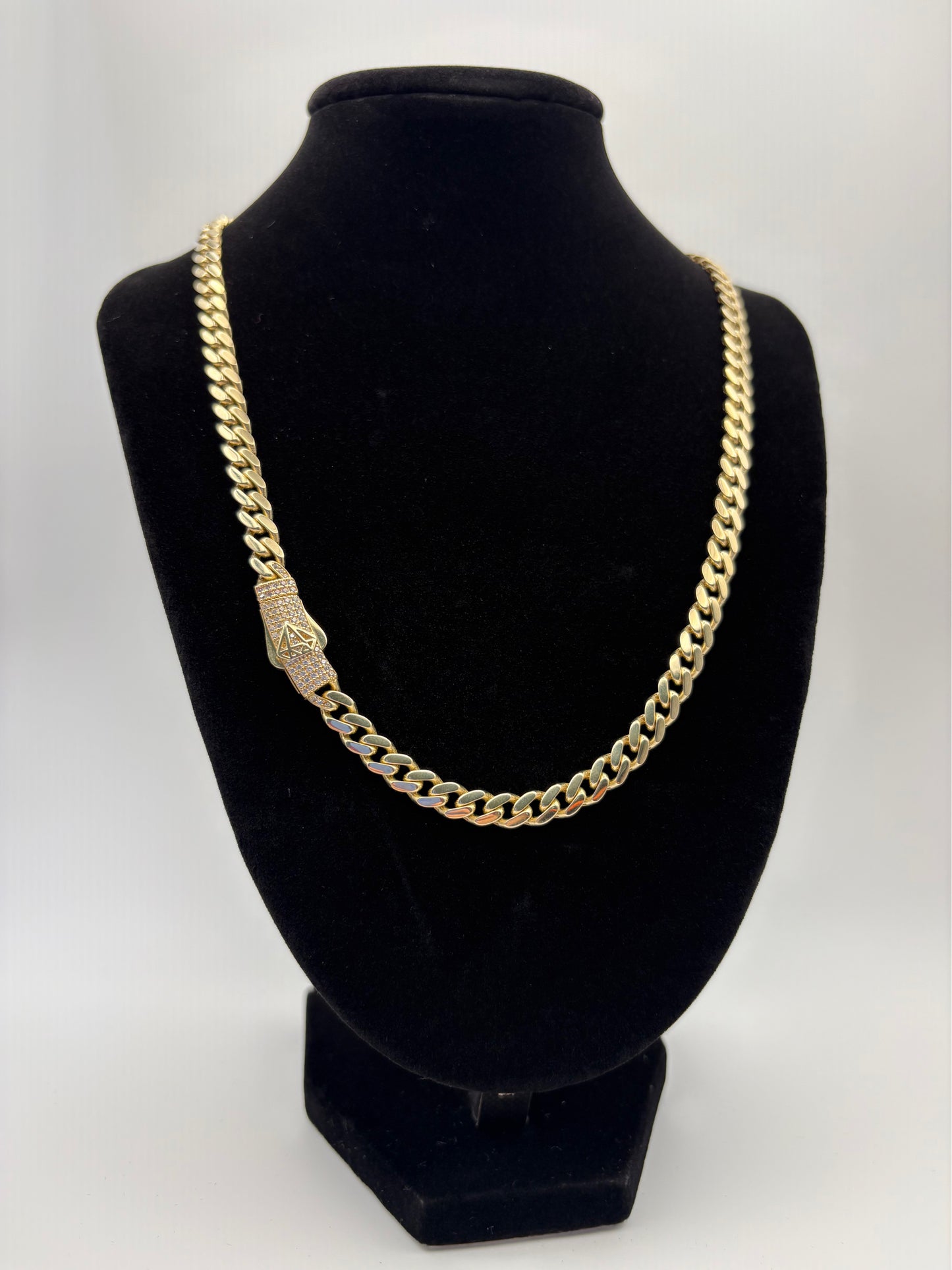 Gold Monaco Chain 18”x6mm  10k