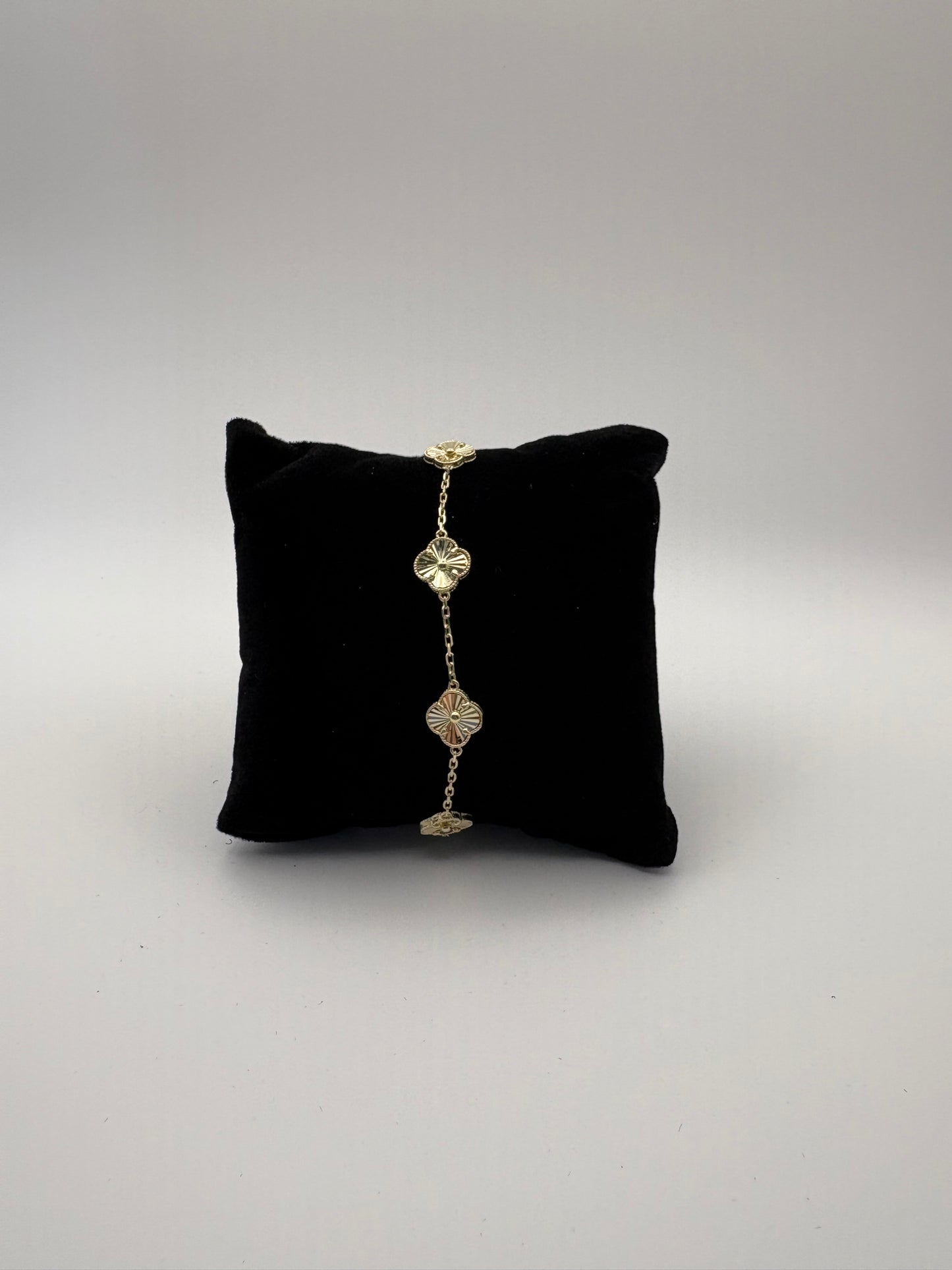 10k five clover bracelet small size7