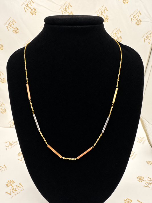 Fancy chain 3 tone 10k