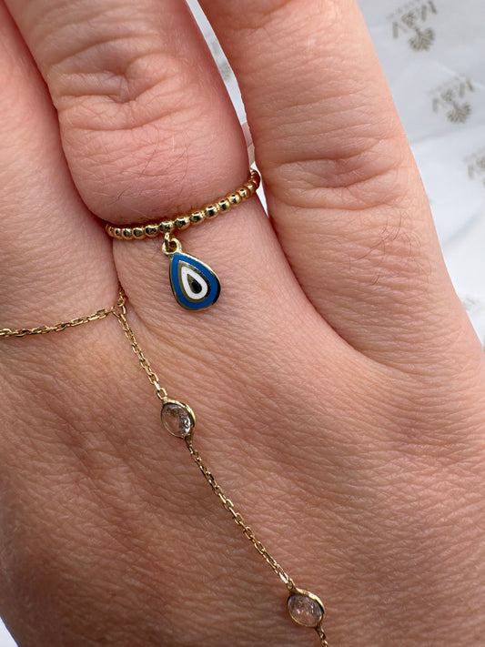 Eye ring size 7 14k
