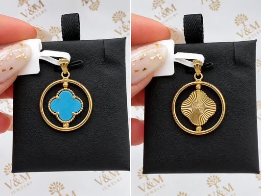 Fancy pendant 2 tones