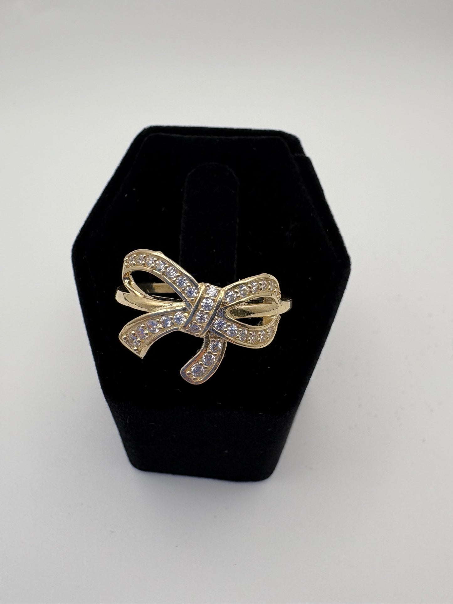 Ribbon ring size7 10k